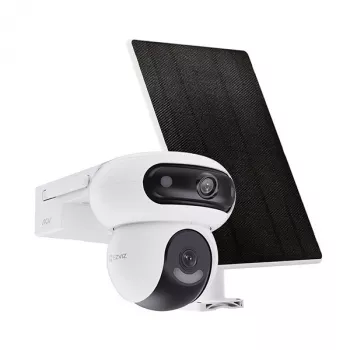 IP kamera Ezviz HB90 su saulės baterija 8W dviguba 4MP+4MP Wi-Fi AOV