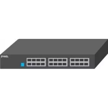 ZyXEL GS1100-24ES Nevaldomas jungiklis su DIP jungikliais - 24 prievadai 1 Gbps