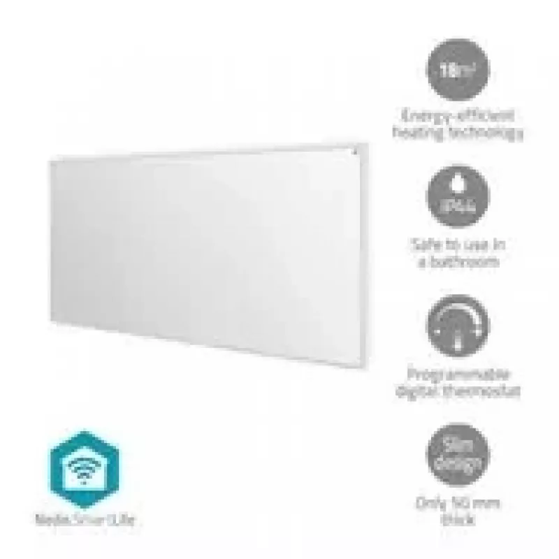 Nedis SmartLife HTIP700WTW infraraudonųjų spindulių šildymo panelė, 700 W, balta