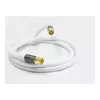 Anteninis kabelis SmartFLEX, IEC/Koax kištukas ir lizdas, auksuotas, keturgubai ekranuotas, ekranavimo lygis 120 dB, baltas, 1,5 m, Good Connections® (GC-M2042)