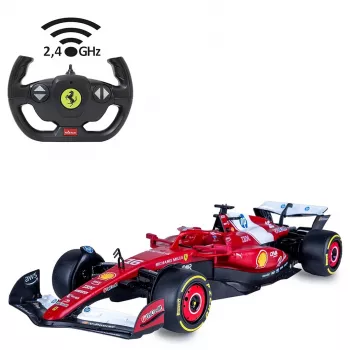 Radijo bangomis valdomas sportinis automobilis Jamara Ferrari SF-25 1:12 raudonas 2,4 GHz elektrinis 11 km/h