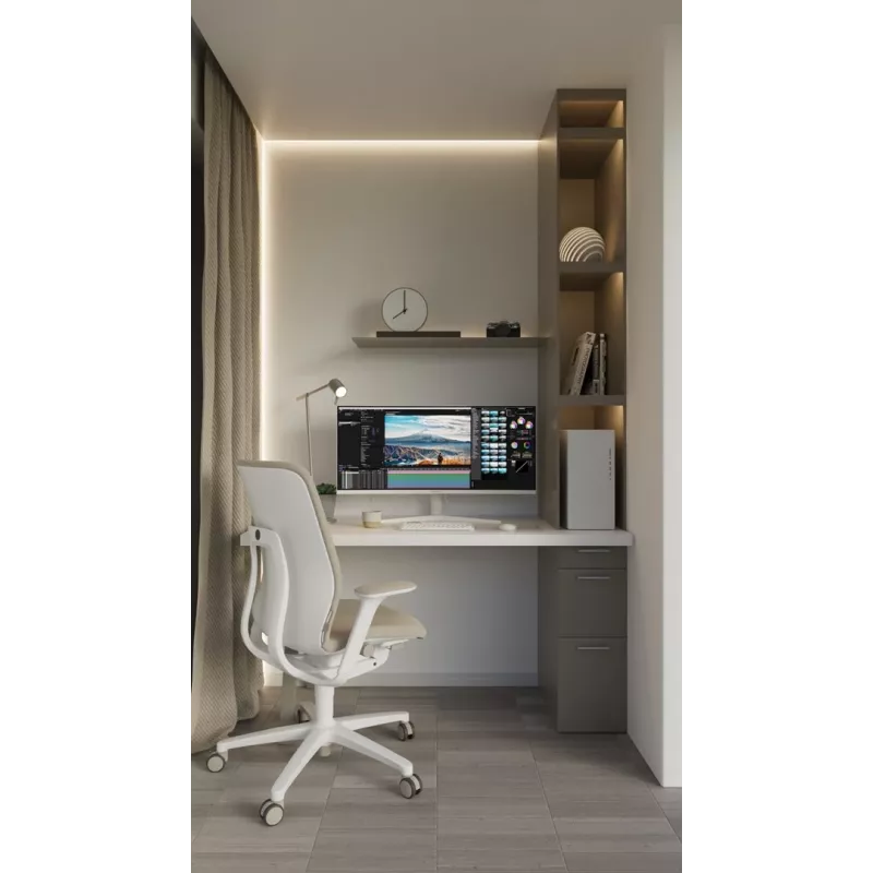 JAPANNEXT JN-IPS340UWQHD60C-C65W-HS-W lenktas UWQHD monitorius