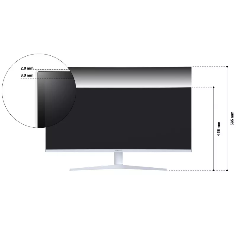JAPANNEXT JN-IPS340UWQHD60C-C65W-HS-W lenktas UWQHD monitorius