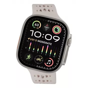Decoded Silicone Ares O Band – Silikoninis dirželis, skirtas Apple Watch 44/46/49 mm (molio spalva)