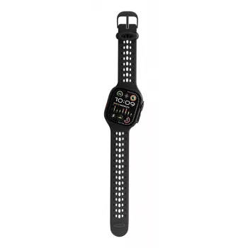 Decoded Silicone Ares O Band - Silikoninis dirželis, skirtas Apple Watch 44/46/49 mm (juodas)