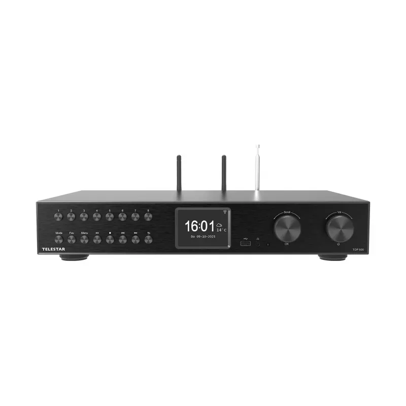 Telestar TOP 500 Juodas Daugiafunkcis Radijo Imtuvas HiFi Modulis (5700500)