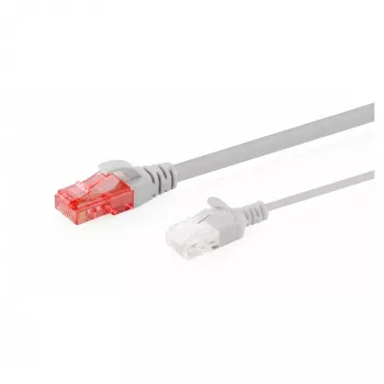 CAT 6 U-UTP plonas jungiamasis kabelis, 0,3 m, pilkas