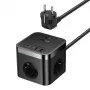 Baseus PowerCombo Universalus maitinimo blokas patalpoms Juodas