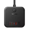 Baseus PowerCombo Universalus maitinimo blokas patalpoms Juodas