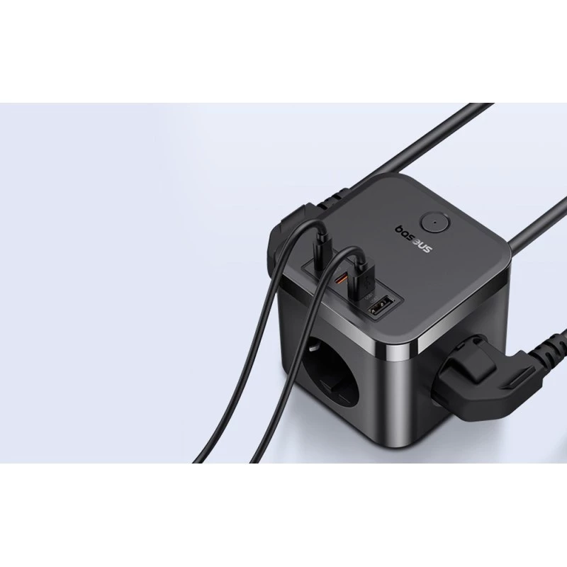 Baseus PowerCombo Universalus maitinimo blokas patalpoms Juodas