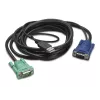 APC KVM kabelis - USB, HD-15 (VGA)