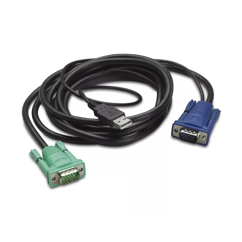APC KVM kabelis - USB, HD-15 (VGA)