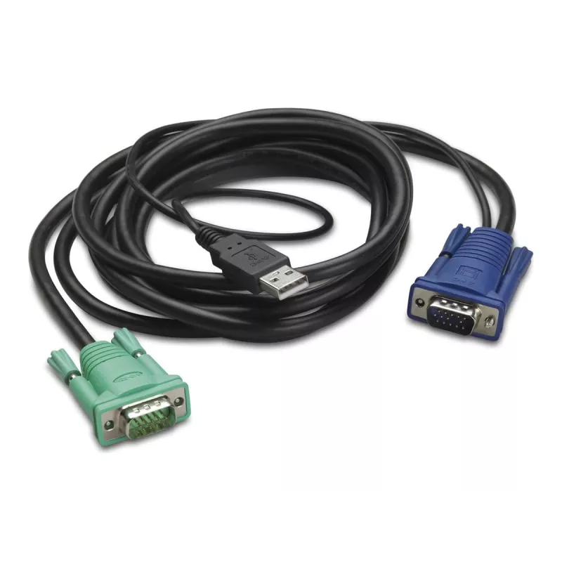 APC KVM kabelis - USB, HD-15 (VGA)