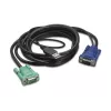 APC KVM kabelis - USB, HD-15 (VGA)