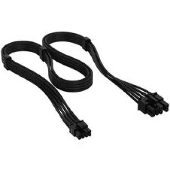 Corsair Premium Sleeved 6+2-Pin PCIe kabelis, skirtas Type-5 maitinimo šaltiniui - juoda