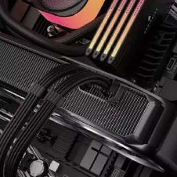 Corsair Premium Sleeved 6+2-Pin PCIe kabelis, skirtas Type-5 maitinimo šaltiniui - juoda