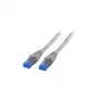 EFB RJ45 Patch laidas Cat.6A U/UTP LSZH Premium 500MHz Pilkas 15m