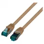 EFB RJ45 Patch kabelis Cat.6A S/FTP LSZH rudas 0,15m