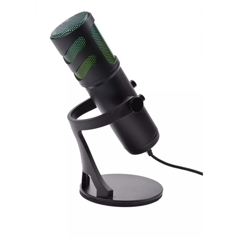 Deltaco Gaming RGB srautinio perdavimo mikrofonas juodas