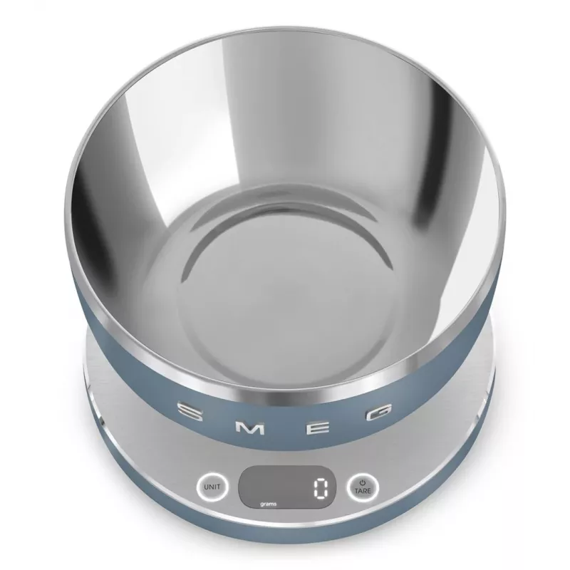 Smeg skaitmeninė virtuvinė svarstyklė KSC01SBMWW, max. 5 kg, Storm Blue