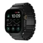 NOMAD Stratos Band – titano apyrankė Apple Watch 49 mm su FKM (juodas titanas, juoda FKM)