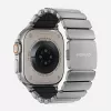 NOMAD Stratos Band – titano apyrankė Apple Watch 49mm su FKM įdėklu (natūralus titanas, juodas FKM)