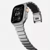 NOMAD Stratos Band – titano apyrankė Apple Watch 49mm su FKM įdėklu (natūralus titanas, juodas FKM)
