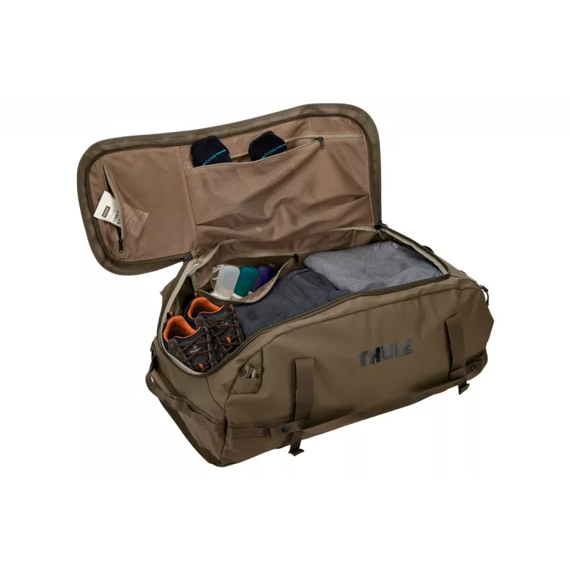 Thule Chasm 90L kelioninis krepšys-duffel giliai chaki spalvos