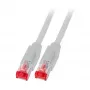 EFB RJ45 jungiamasis laidas Cat.6A S/FTP LSZH Draka UC900 TM21 pilkas 25m