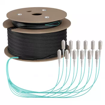 EFB magistralinis kabelis U-DQ(ZN)BH OM3 12G (1x12) SC-SC 80m Dca LSZH