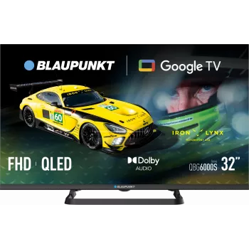 Blaupunkt QLED televizorius | 32QBG6000S | 32 colių | Smart TV | Google TV | Juoda