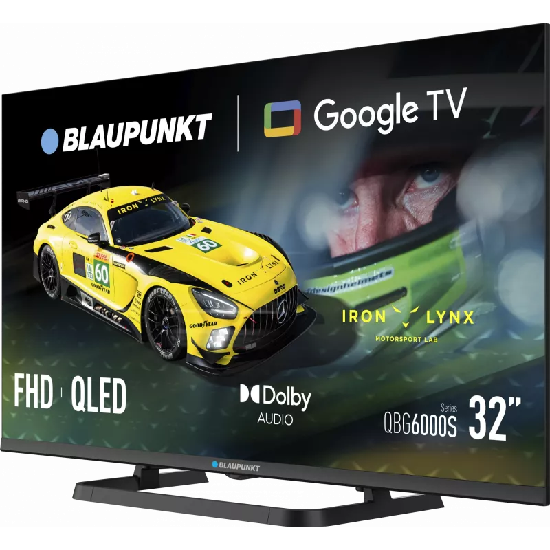 Blaupunkt QLED televizorius | 32QBG6000S | 32 colių | Smart TV | Google TV | Juoda