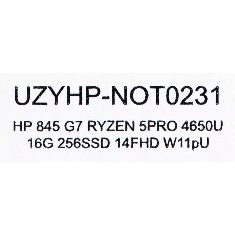 HP EliteBook 845 G7 AMD RYZEN 5 PRO 4650U 16GB 256GB SSD 14 inch FHD Win11pro Naudotas US QWERTY