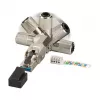 EFB Elektronik 88035P8.1 – RJ-45 kištukas, sidabrinis, cinkas, Cat6, 22/26