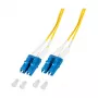 EFB Elektronik O0350.2-1.2 2 m šviesolaidinis kabelis 2x LC OS2 geltonas