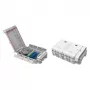 Išorinis FTTH IP65 šviesolaidžių skirstiklis 48 skaiduloms, 24 adapteriams, su sujungimo laikikliais FTTH-BOX-OUT-5