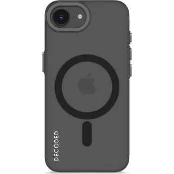 Dėklas Decoded Clear Case iPhone 16e, matinė juoda permatoma