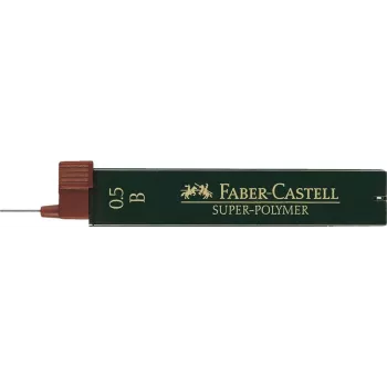 Piepildymo grafitas Faber-Castell 0,5 mm B (2 pakuotės, juoda)