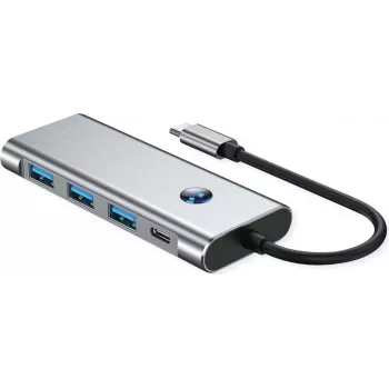 VALUE USB-C dokų stotelė 7-in-1, 4K60 1xHDMI, 3xUSB-A, 1xSD/microSD, 1xC PD (12.99.1144)