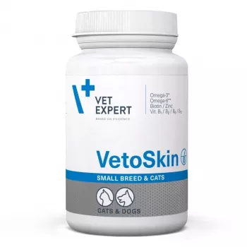 VetExpert VetoSkin Small Breed and Cats 60 kapsulių