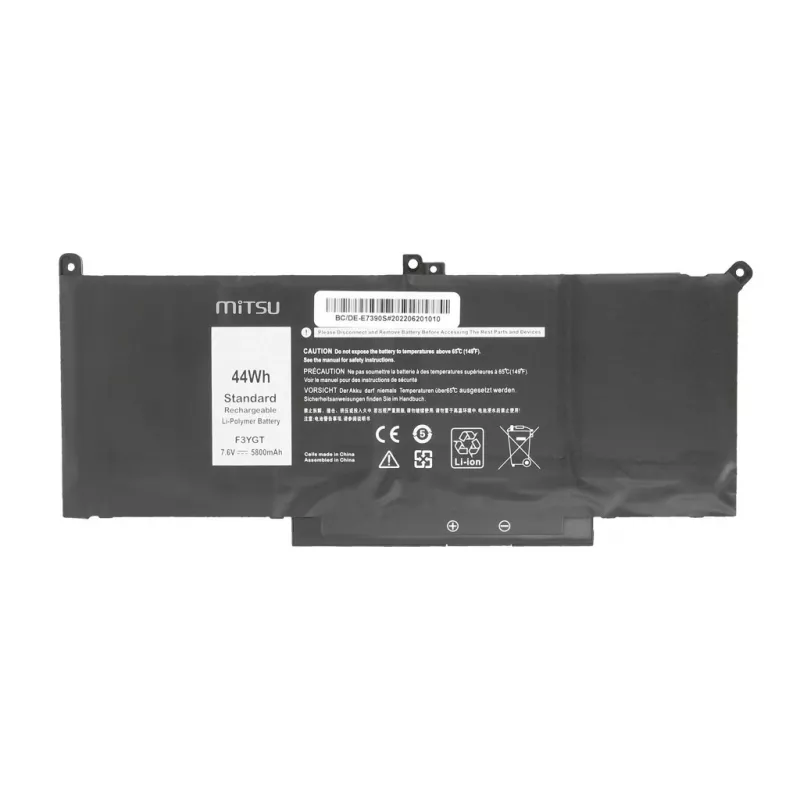 Baterija, skirta Dell Latitude 7390, 7490 – 5800 mAh (44 Wh) 7,6–7,4 V