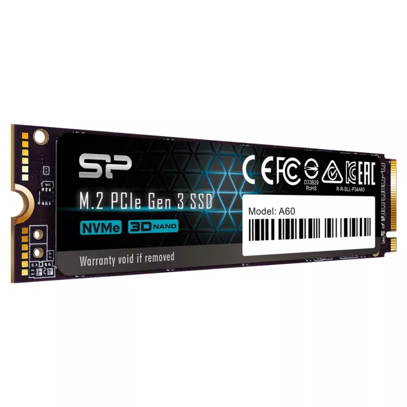 SSD Silicon Power A60 128GB M.2 PCIe NVMe Gen3x4