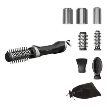 Rowenta Brush Activ UB9540F0 karšto oro šepetys plaukams, šiltai juoda, sidabrinė, 1000 W