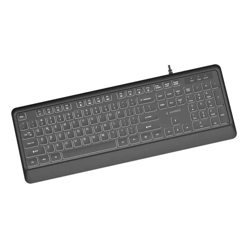 Multimedijos klaviatūra USB ENG/JUODA KB-UML-04 Gembird
