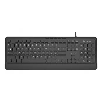 Klaviatūra multimedijos USB ENG/JUODA KB-MCH-05 Gembird
