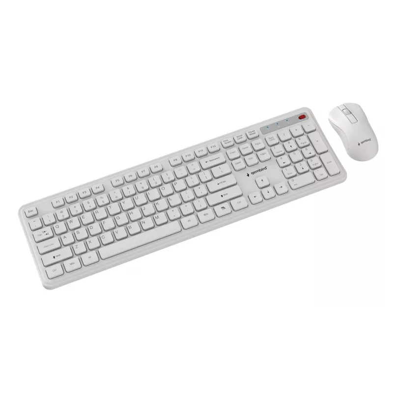 Belaidis klaviatūros ir pelės rinkinys Gembird KBS-WPS-01-W