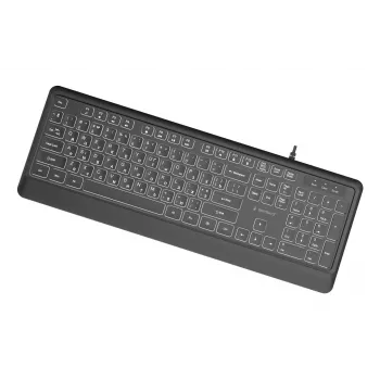 Gembird KB-UML-04-CYRL klaviatūra, multimedija, USB, juoda, kirilica
