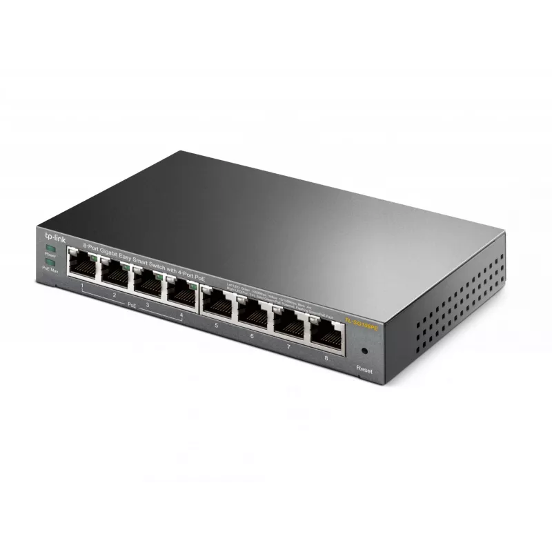 TP-Link 8 prievadų Gigabit Easy Smart valdomas L2 jungiklis su 4 PoE prievadais