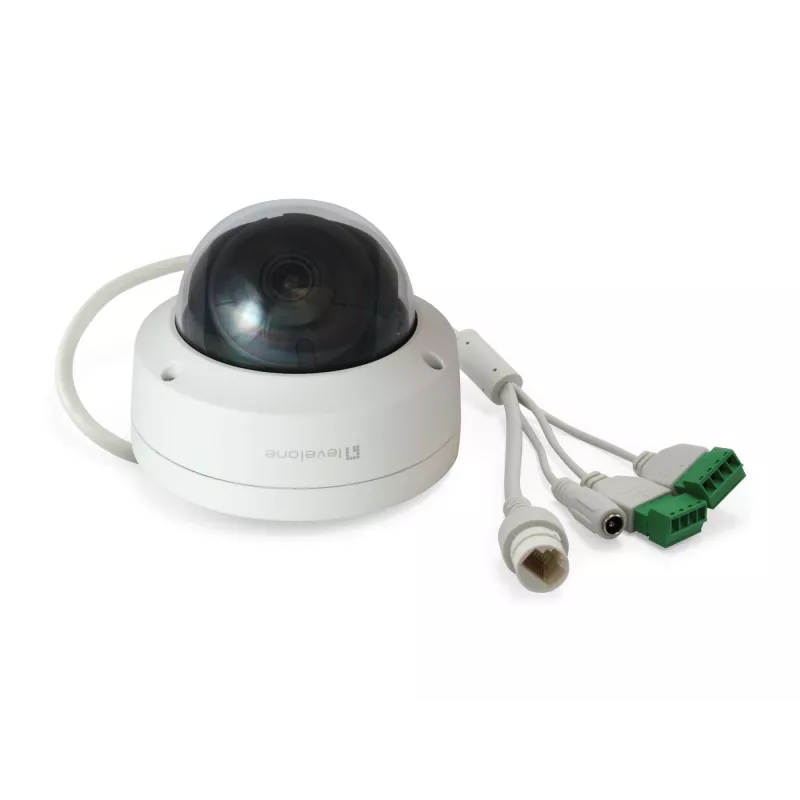 LevelOne GEMINI fiksuoto vaizdo IP stebėjimo kamera, 4 MP, H.265, 802.3af PoE, IR šviesos diodai, vidaus / lauko