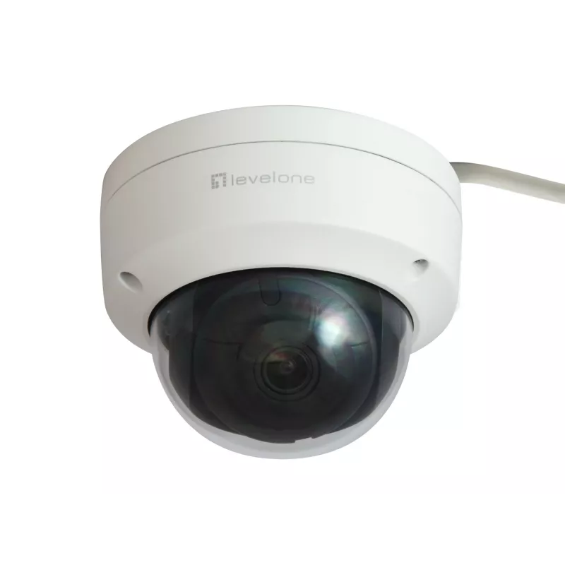 LevelOne GEMINI fiksuoto vaizdo IP stebėjimo kamera, 4 MP, H.265, 802.3af PoE, IR šviesos diodai, vidaus / lauko